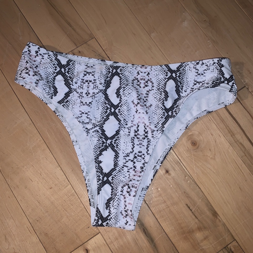 snakeskin bikini bottoms